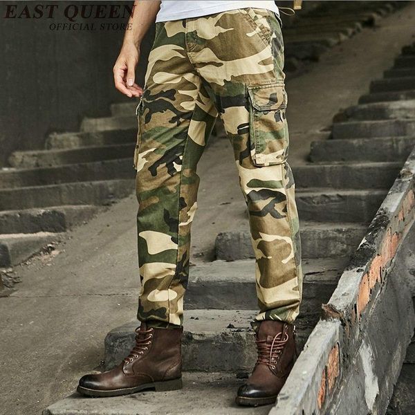 

cargo clothing pants military style camouflage men kk1857 h men's, Black
