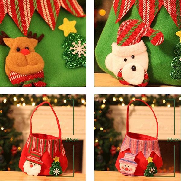 

christmas decorations santa claus candy bag elf elk pants treat pocket home party gift decor