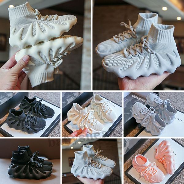 

kan 450 boots kids men women shoes dark slate cloud white mens womens trainers sports sneakers size 26-35, Black