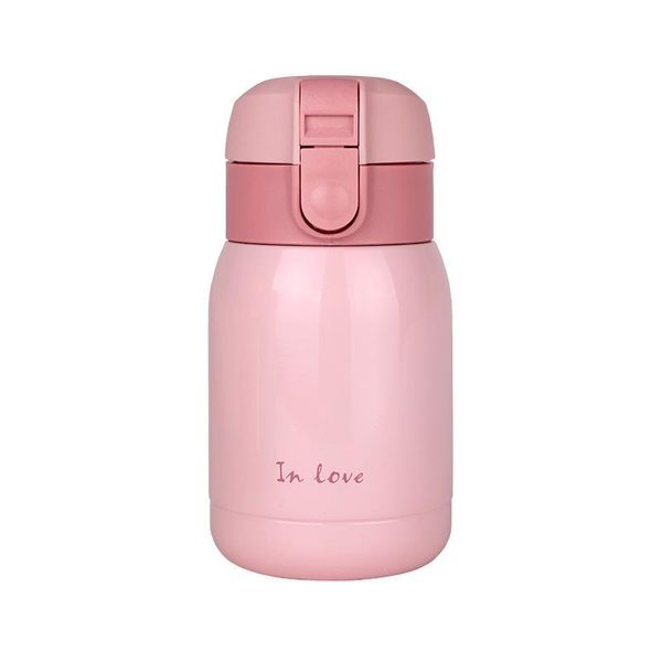 

water bottles fashion creative couple's big belly vacuum cup stainless steel portable men and women students mini cute flask