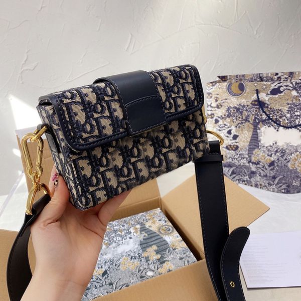 

5a+ copy high-quality female bags luxury designer cross body 2021 jacquard letter dr small square bag star same style shoulder bag