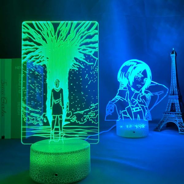 

night lights anime 3d lamp attack on titan ymir for home room decor light child gift led lamps