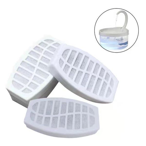 

cat bowls & feeders 6/12pcs replaced activated carbon filter for water drinking fountain replacement filters dog dispenser accessorie