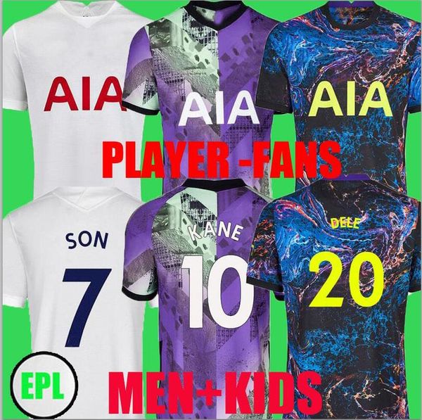 

21 22 dele son bale kane jerseys hojbjerg bergwijn lo celso 2021 2022 lucas soccer football shirt uniforms men kids kit camisetas fans versi, Black;yellow