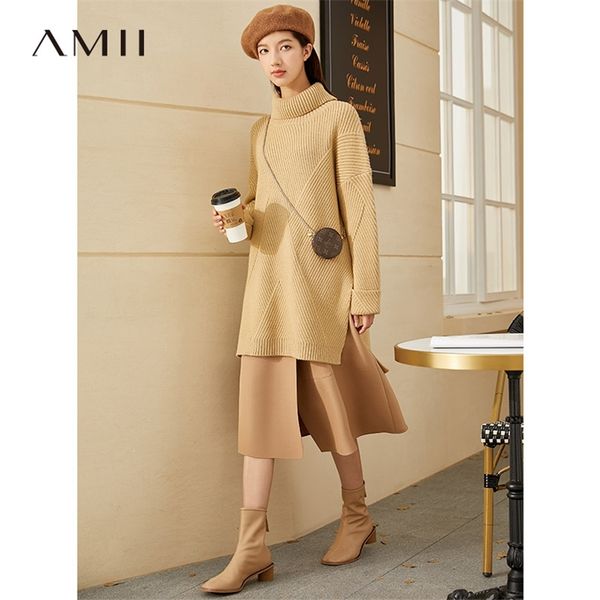 

minimalism winter sweaters for women fashion women's turtleneck causal solid loose thick 12070452 210527, White;black