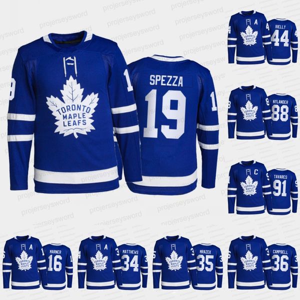 

#19 jason spezza toronto maple leafs jersey jake muzzin mitch marner auston matthews petr mrazek jack campbell william nylander john tavares, Black;red