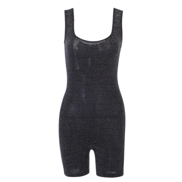 

women summer fashion sleeveless jumpsuit sports backless ladies clothes daily wear present female women's jumpsuits & rompers, Black;white