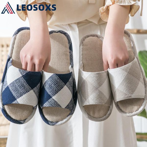 

ladies casual slides sandals summer indoor shoes women men flax slippers 2021 comfortable non-slip home flip flops x392, Black