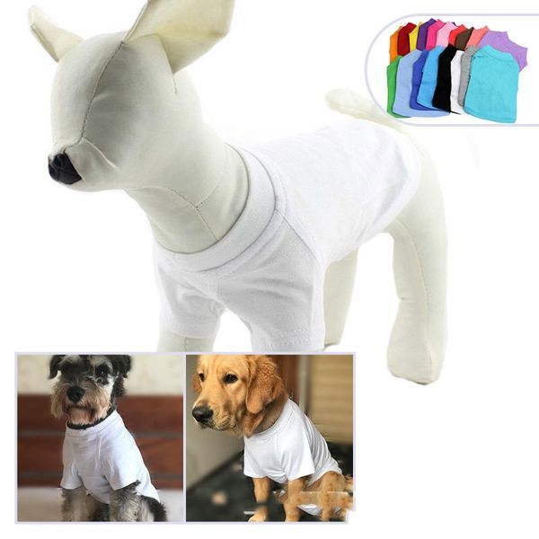 

cat costumes pet clothing apparel dog t-shirt cotton big monochrome solid color spring/summer style clothes