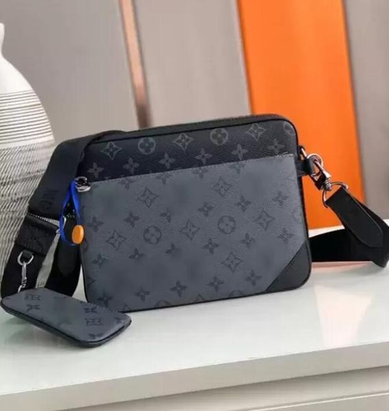 

gglvlouisvittonyslvutton new handbags men leather trio messenger bags luxury shoulder bag make up bag designer, Red;black