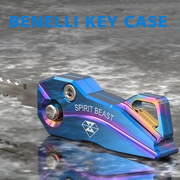 

theft protection spirit beast cnc aluminum alloy motorcycle key case shell cover for benelli