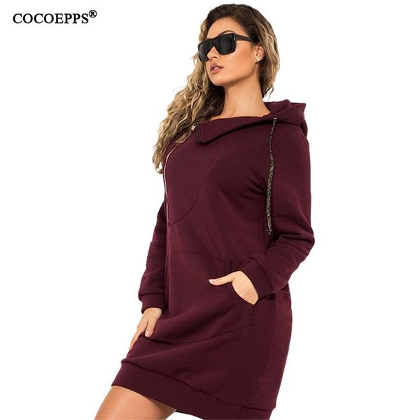 

casual dresses 2021 autumn 5xl big size women dress winter warm large hoodie 6xl plus stretchy hooded sweater, Black;gray