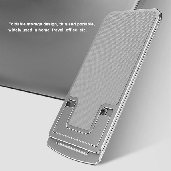 

cell phone mounts & holders 7-level height adjustable stand folding ultra-thin aluminum alloy portable holder for phone/12inch tablet