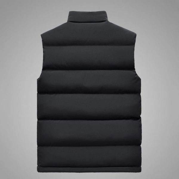 

men's vests wear resistant skin-friendly stand collar men casual waistcoat male clothes, Black;white