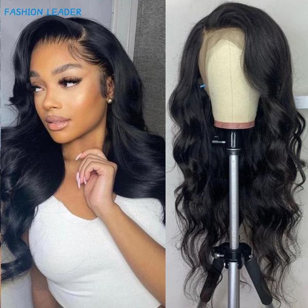 

lace wigs b4u front human hair body wave for black women 13x4 frontal wig brazilian weave closure 4x4, Black;brown
