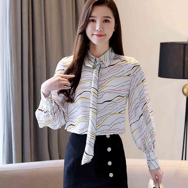 

women's & shirts blouses women fashion art letter stripe print long sleeve shirt plus size woman clothing, White