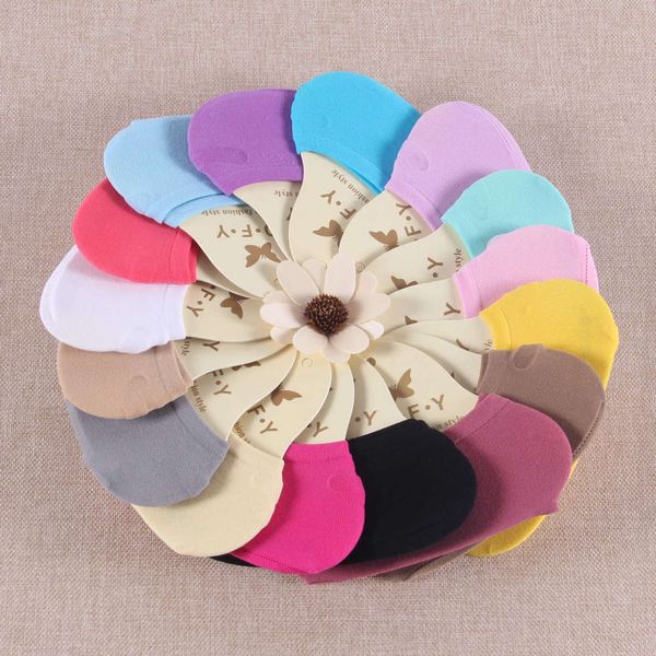 

colorful velvet invisible boat socks magic multi color elastic, Black
