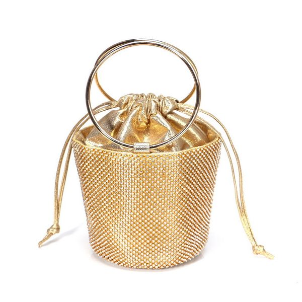 

mini diamond handbag for women gold silver evening clutch bags wedding party purse luxury design women bucket bag zd1386