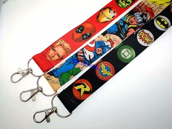 

keychains 20 pcs neck straps lanyards mobile phone,id card,key, Silver