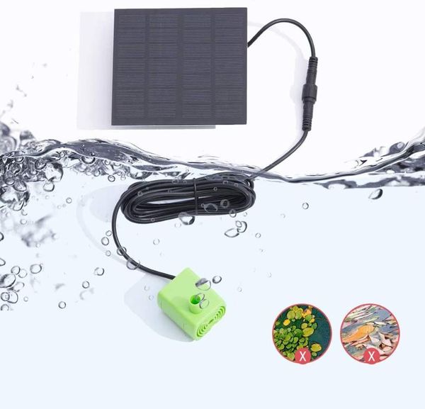 

solar fountain water pump with panel , 2021 upgrade 1.4w powered 13 nozzle, standing floating sola garden decorations