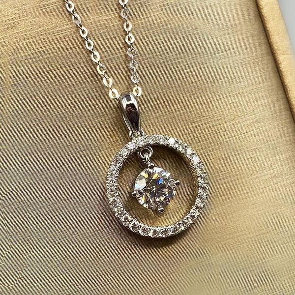 

pendant necklaces huitan bling cubic zirconia necklace bridal for wedding silver color simple and elegant women jewelry