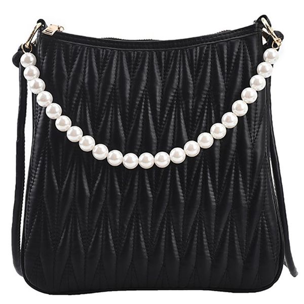 

evening bags brand women shoulder luxury designer handbags for female ladies large capacity bucket bag pearl chain cloud flaps 2021