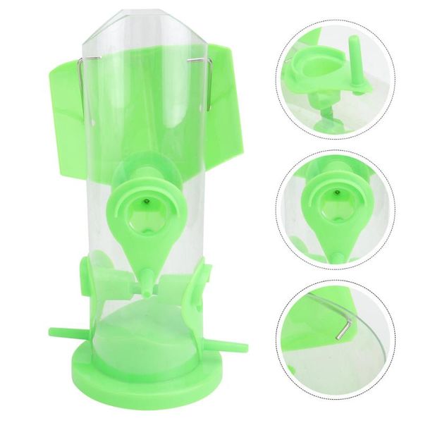 

1pc hanging bird container outdoor feeder dispenser other supplies