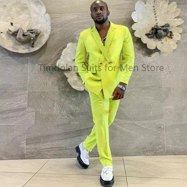 

men's suits & blazers yellow green 2pcs notched collar business casual high-quality wedding tuxedos(jacket+pants)custom made men suit s, White;black