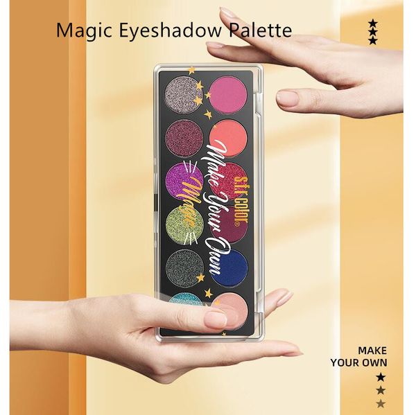 Sfr Color Naked Cyber Eyeshadow Palette, 12 Vivide Tonalità Neutre con Viola Pop - Ultra-Sfumabili, Colori Ricchi con Texture Vellutata - 3 stili tra cui scegliere