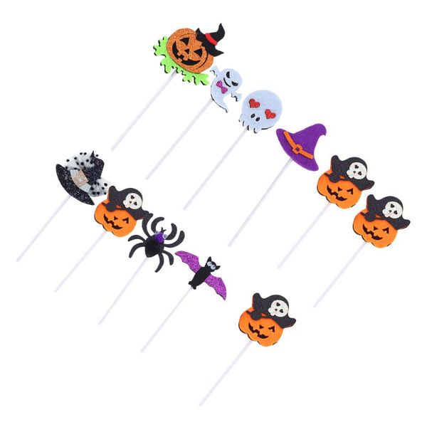 

other festive & party supplies 22pcs themed cake ers pumpkin cupcake insert cards ghost food fruit picks decorative baking