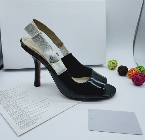 

2021 women wedding shoes peep-toe patent leather high heels shoes waterproof heels dress pumps size 34-41, Black