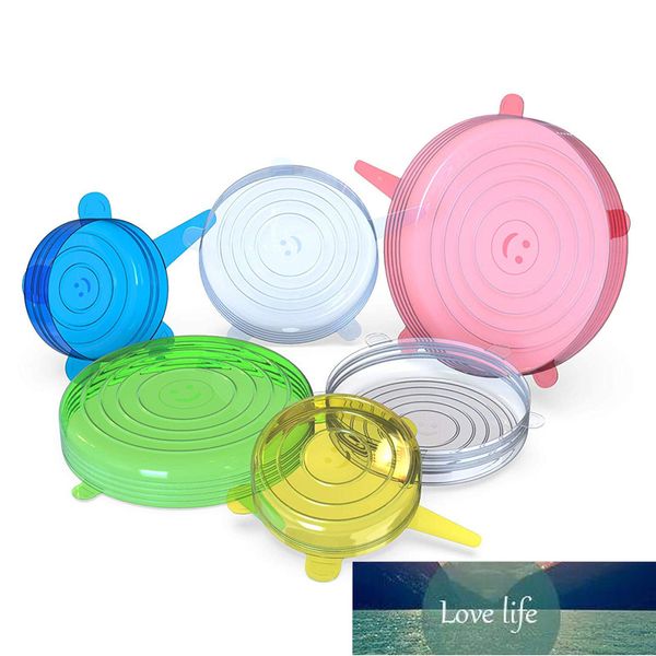 Silicone Stretch Lids embalagem vários tamanhos reutilizáveis ​​duráveis ​​e expansíveis tampas de alimento envoltório saco de armazenamento alimento cobre bacia cobre preço de fábrica