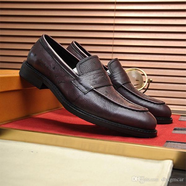 

2021 men's shoes brand genuine leather casual driving oxfords flats shoes mens loafers moccasins italian shoes for men 38-44, Black