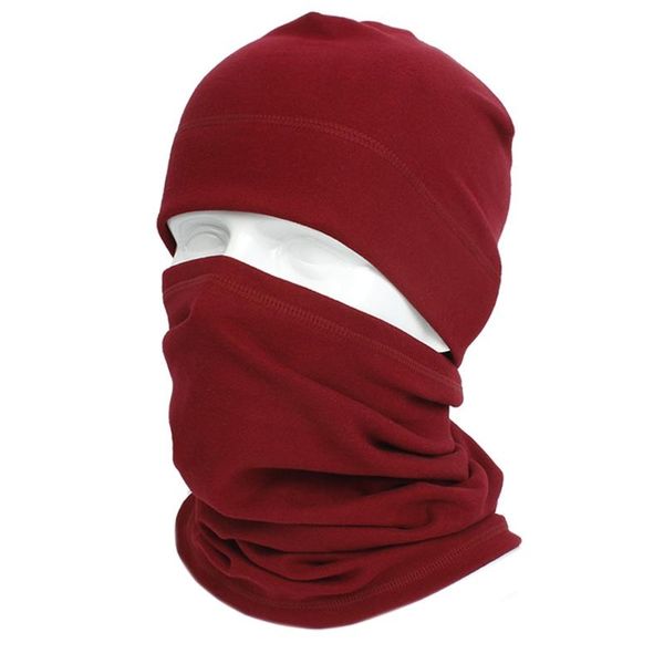

hats, scarves & gloves sets 2pcs winter warm beanie hat circle scarf set faux fleece solid color windproof skull neck gaiter face cov, Blue;gray