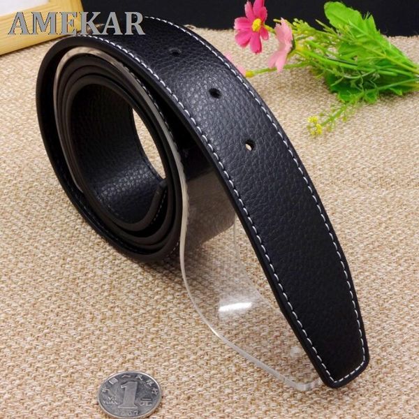 

belts h for men pin buckle male strap genuine leather waistband ceinture homme,no 3.7cm, Black;brown