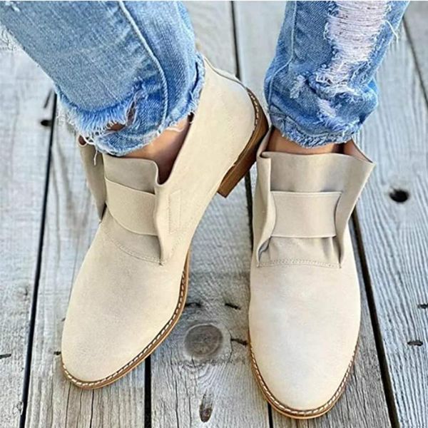 

boots woman vintage ankle snake pattern women low heels women's casual elastic band shoes ladies 2021 autumn female plus size, Black