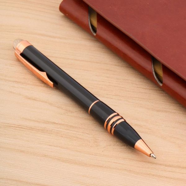 

quality wavy fringe drawing pattern silvery metal ballpoint pen pens, Blue;orange