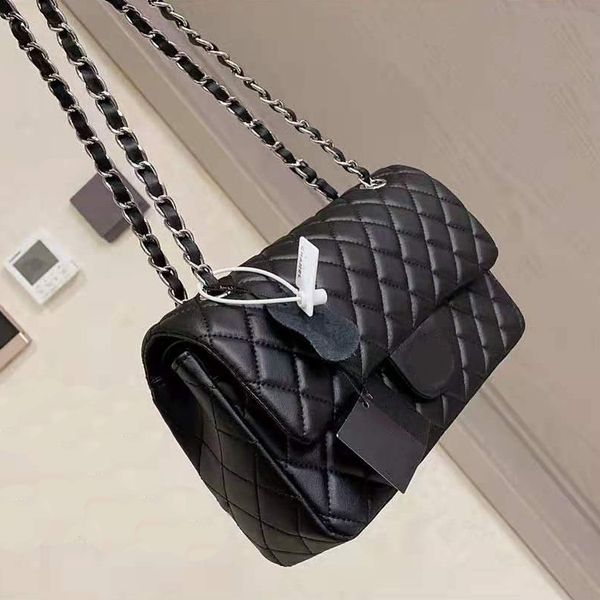 

designer handbags original patent hand bag lamb skin wallet famous luxury women purse gold and silver chain female package wholesale genuine