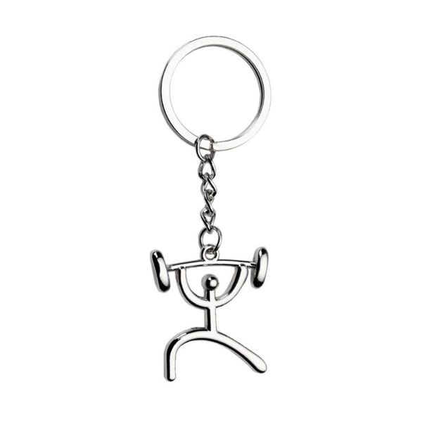 

novelty items sports logo key chain bike running weightlifting football basketball keychain ring decor accessories
