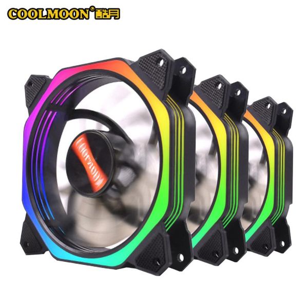 

12cm pc fan 120mm rgb case magical 5v a-rgb chassis quiet control cooler custom magic ring fans & coolings
