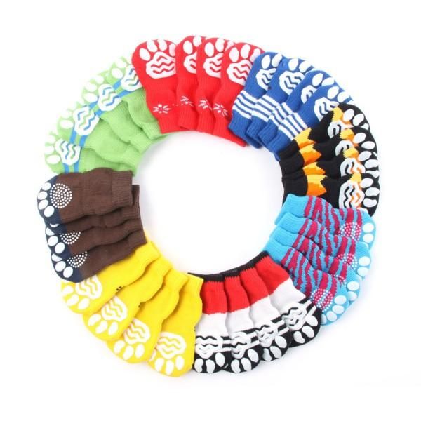 

dog apparel small pet doggy shoes lovely animals patterns soft warm knitted socks clothes apparels for medium large dogs