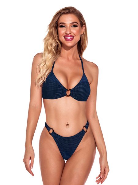 

bikini 2020 women's split new solid color swimsuit, White;black