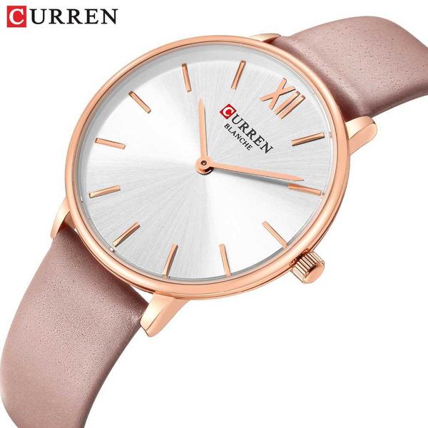 2019 nuovi orologi in pelle donna marchio di lusso Curren moda quarzo femminile orologio da polso abito da donna elegante orologio Reloj Mujer Q0524