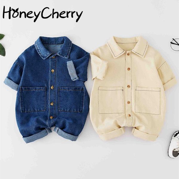 

boy cowboy romper baby coveralls climbing clothes children 210515, Blue