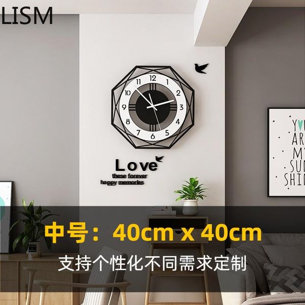 

modern design nordic wall clock quartz silent simple hanging creative living room decoration reloj de pared clocks
