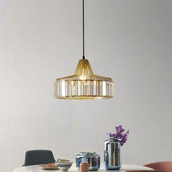 

pendant lamps modern light luxury crystal ceiling lamp dining table bar retro industrial style clothing store chandelier lighting