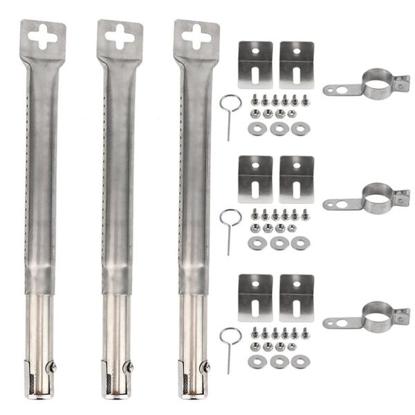 

tools & accessories 3pcs universal stainless steel pipe tube burners bbq grill gas parts replacement for lowes mode