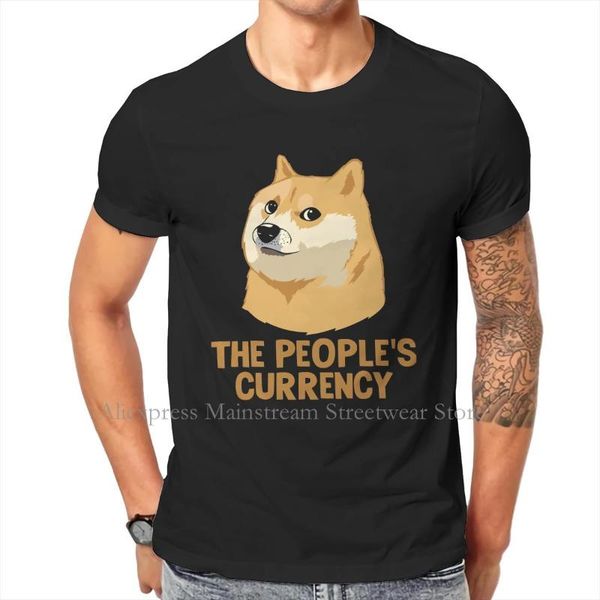 

men's t-shirts original tshirts dogecoin crypnk nft blockchain 2021 2022 distinctive homme t shirt funny size s-6xl, White;black