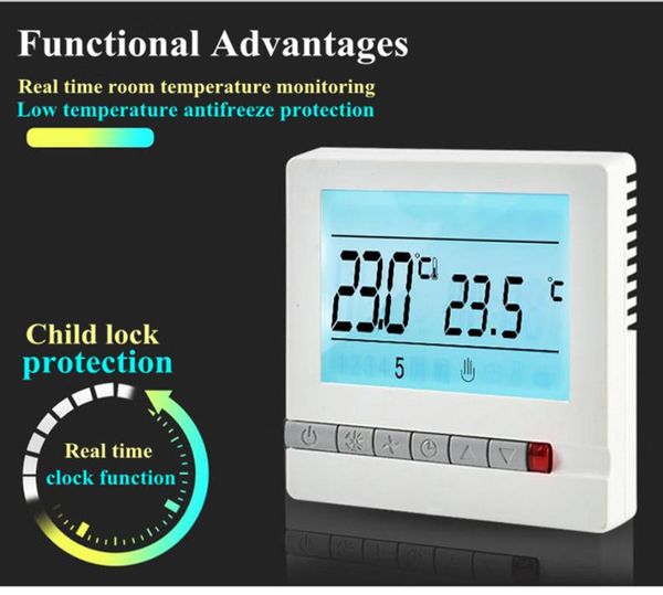 

smart home control floor heating thermostats remote controller temperature wifi tuya app weekly programmable room thermostat