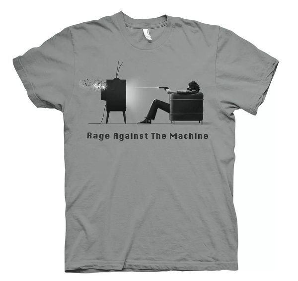 

rage against the machine t shirt won't do official grey mens rock metal merch, White;black